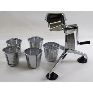 Saladmaster Deluxe Five Star Food Processor Chopper Shredder Slicer 5 Cones